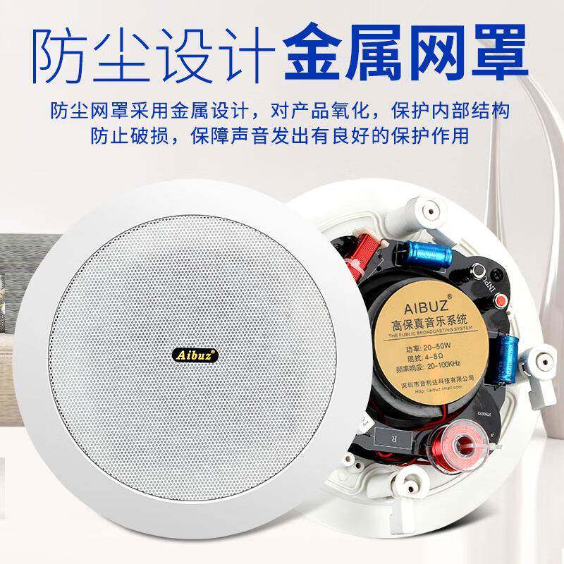 itc喇abz定立阻吸景YLD-915顶叭家庭影院天花音响同轴体声背音乐