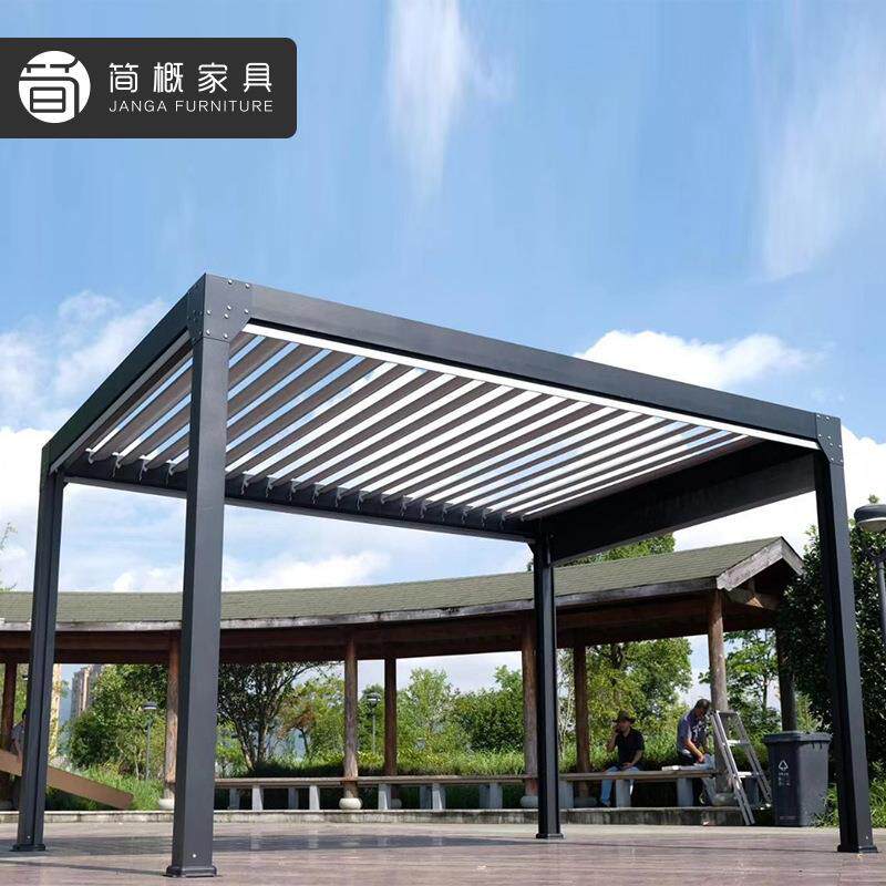 户外遮阳棚铝合金欧式凉亭房子烧烤帐篷别墅庭院风景区休闲月光棚