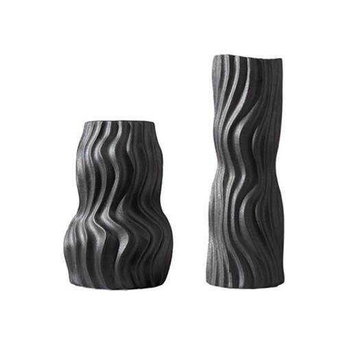 现代简约北欧陶瓷花瓶摆件样板间玄关软装饰品桌面瓷器摆设创意