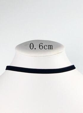 Korean Fashion Womens Accessoires Punk Gothic Soft Black Vel