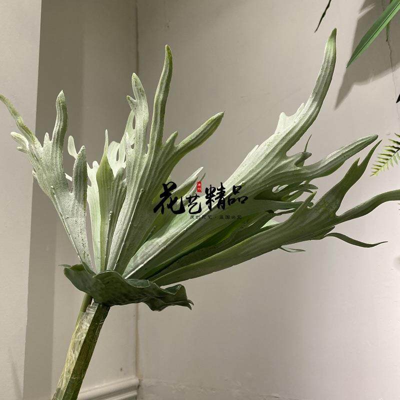 仿真扇葵叶扇叶苔藓空气垂吊屋顶单只/束墙尤田园仿真植物仿真园