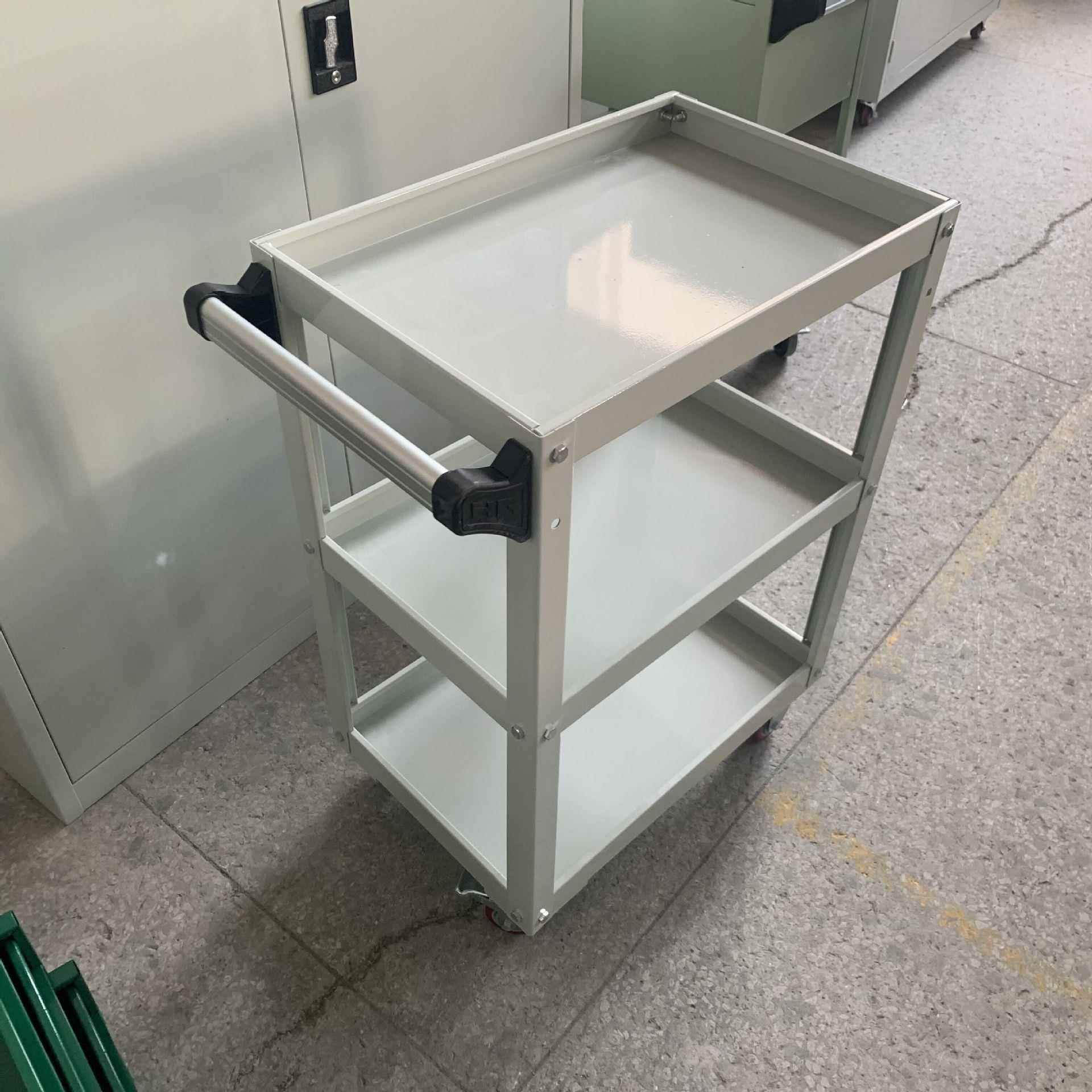 三层手推车三层移动式工具车零件周转车机台配件搬运车