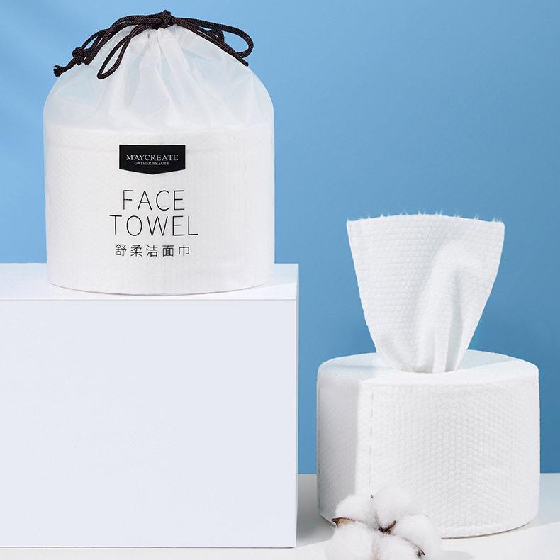 One-time thicken wipe face towel tissue paper clean face tow - 实物图