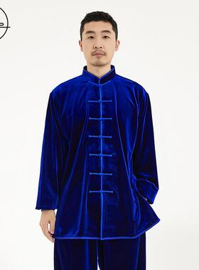 正品沽唐记加厚南韩绒太极年练服男女太装极拳表演服秋冬中老武术