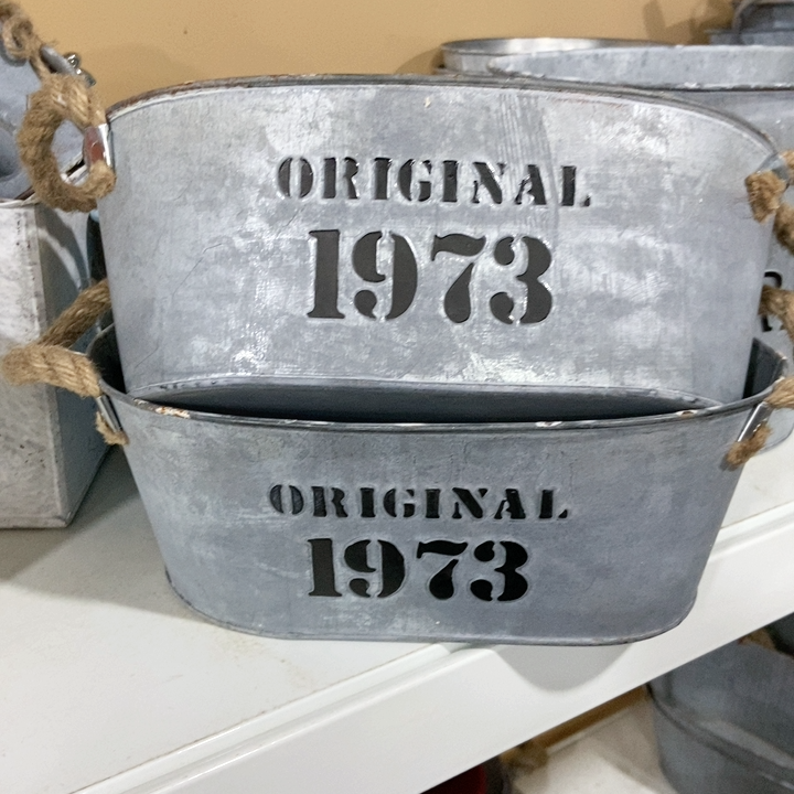 无货1973铁色复古花盆花瓶 秒杀买一送一25*15*10,满68元包邮