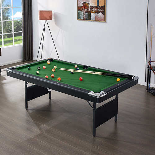 家用室内成人2.1米7尺折叠台球桌 免安装桌球台撞球台pool table