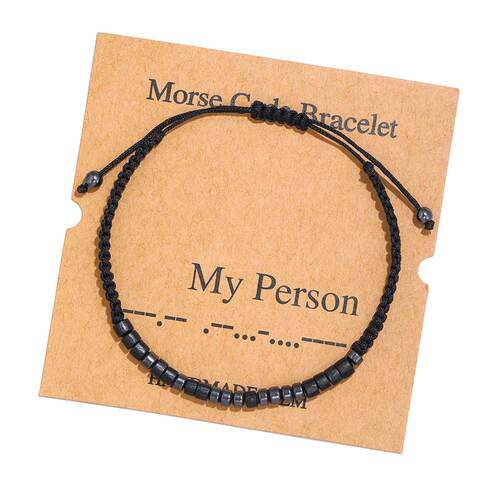 Cross-border beaded hand-woven couple bracelet欧美编织手链潮