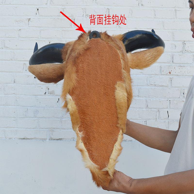 仿牛头动物壁式真挂件型墙面装饰创意模摆件酒吧3621饭店玄关招财