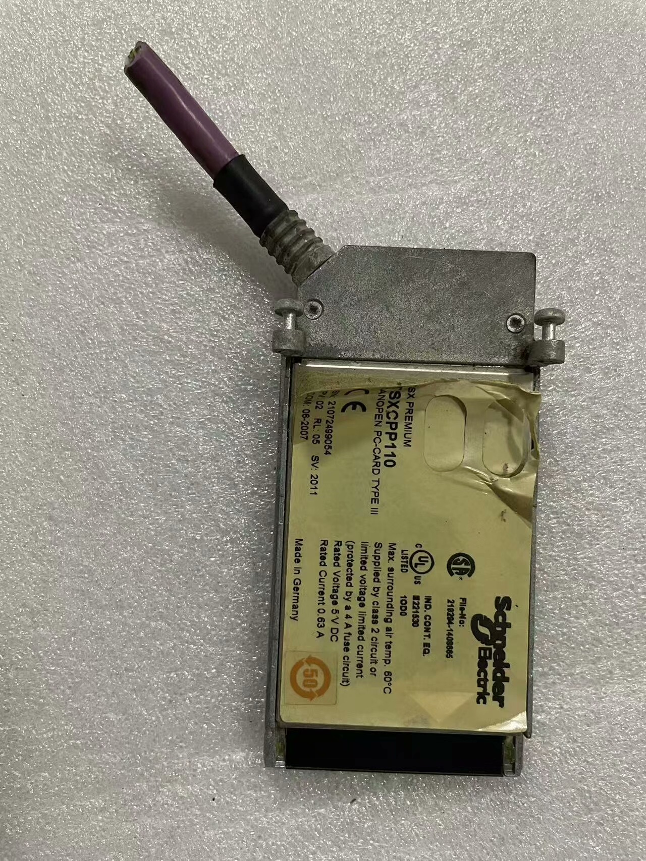 施耐德TSXCPP110，canopen通信卡，拆机件，功能