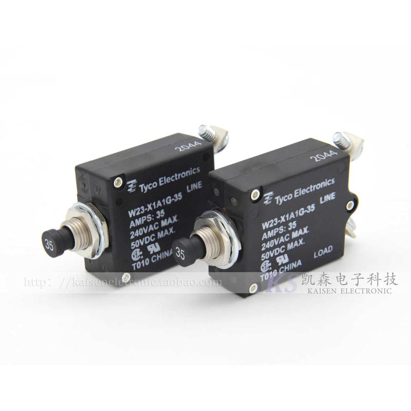 Tyco TE W23-X1A1G-3 5A7.5A10A15A20A25A30A40A50Amps 断路器UL