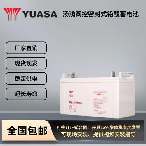 汤浅蓄电池NP100-12/NP65-12 12V100AH免维护电源直流屏机房