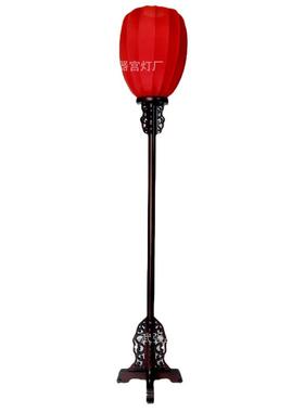 中式落灯仿古落灯中式宫路引直销灯65526木制宫灯雕地花地地灯