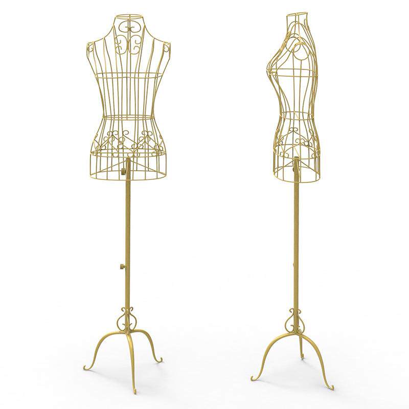 铁艺模特 女 摸特道具婚纱服装架全身半身金属模特头挂衣架展示架