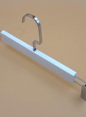 高档白色实酒木衣架服装店衣架架店衣挂晾衣服架衣撑裤夹木质衣包