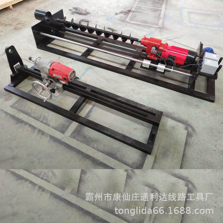 220v380v水钻顶管机 小型非开挖注水顶眼机 铺管机 过路手持打孔