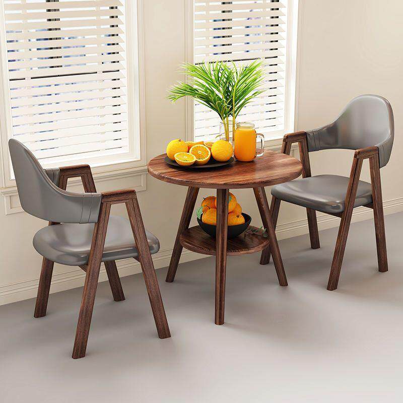 阳茶台茶桌椅组合洽谈小圆桌桌几桌子椅子一CGS桌二椅套装休闲椅