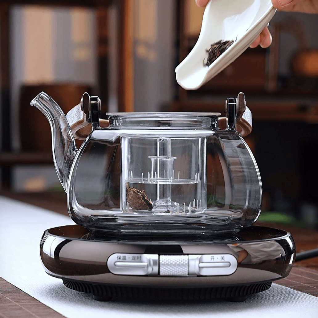 围炉煮茶玻璃煮茶壶电陶炉煮茶器全套功夫茶具家用烧水套装泡茶壶