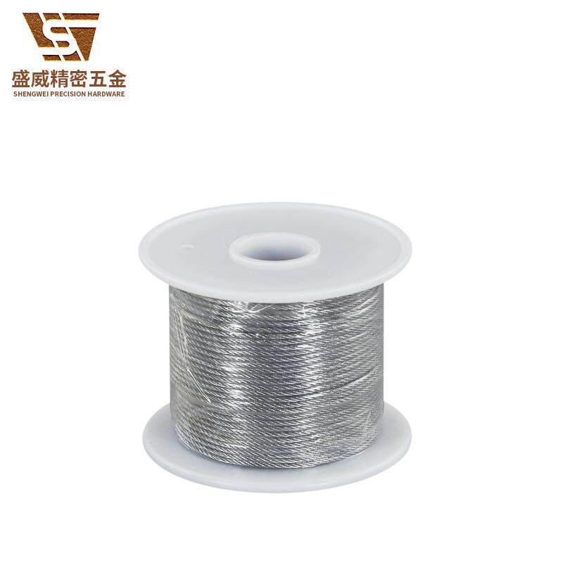 现货直供1.2mm钢丝绳吊线组合灯饰灯具吊件五金配件锁线钢丝吊线