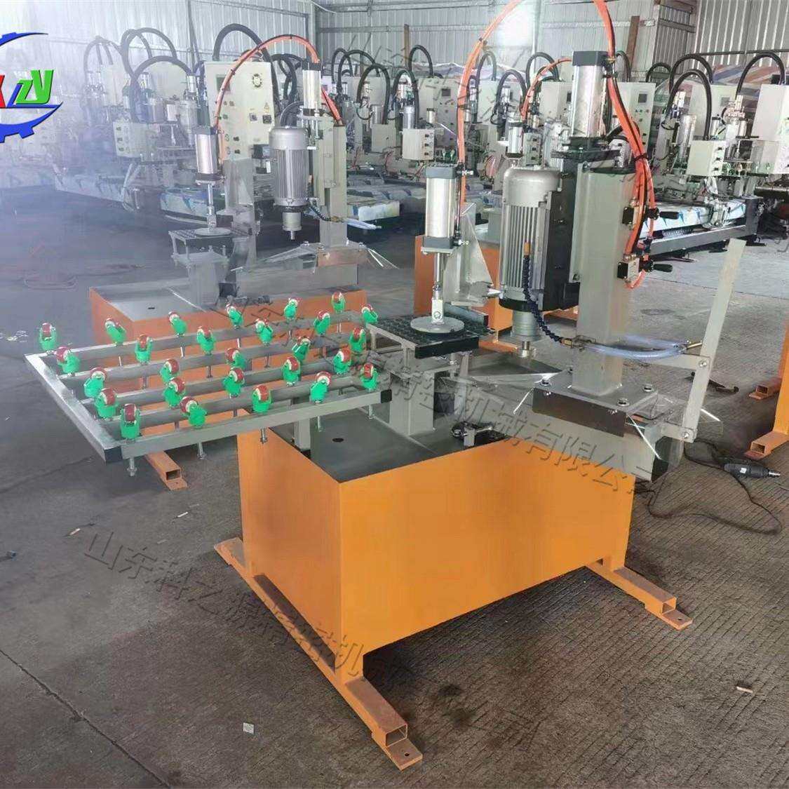 全自动茶几餐桌圆角机 家具用玻璃加工设备 一体式岩板磨角机