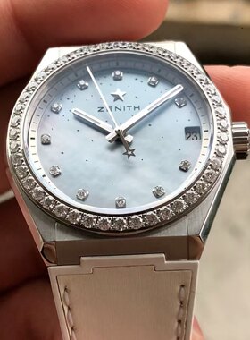 98新36mm真力时DEFY系列贝母蓝16.9200.670/03.MI001自动机械女表