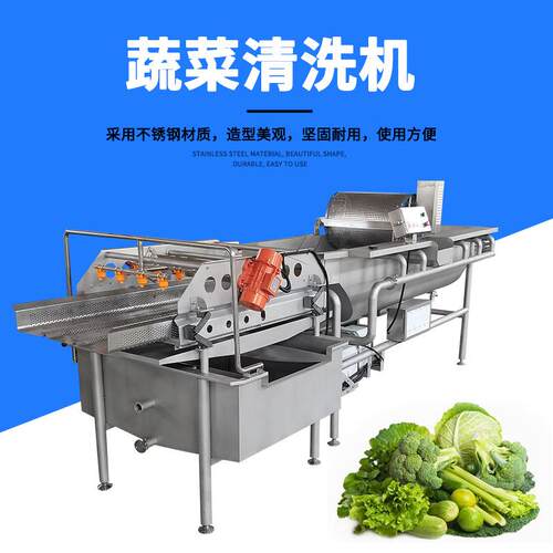 涡流清洗机JY-4200自动循环水臭氧排渣洗菜机震动沥水果蔬清洗机