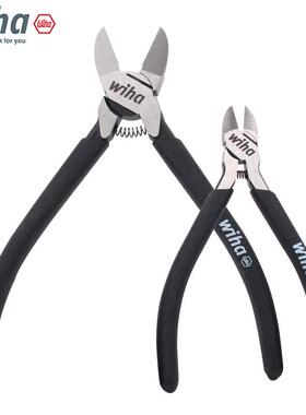 德国wih威汉水钳进口你斜PAK口钳a剪线迷钳薄刃口塑料钢丝钳5寸超