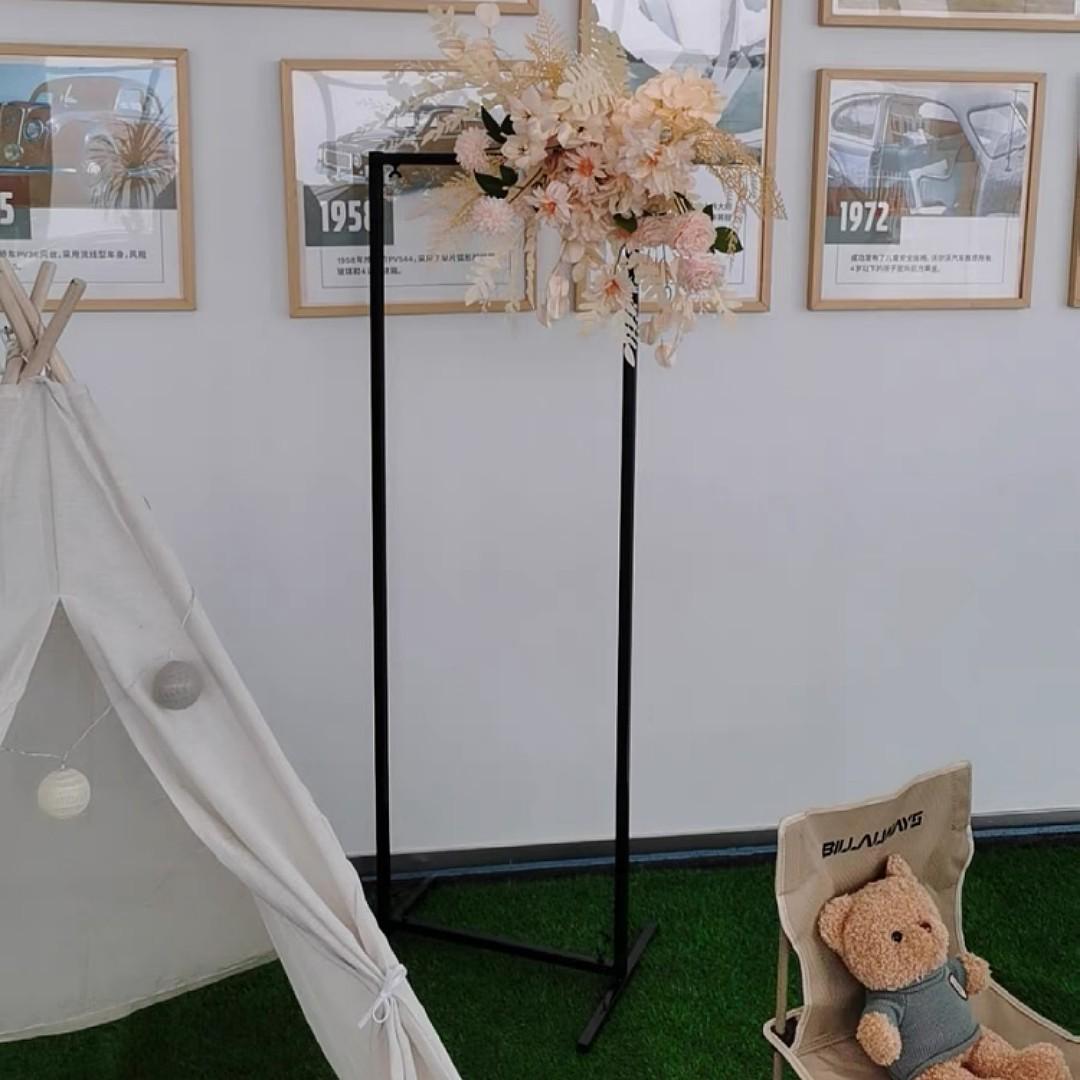 婚礼铁艺架子婚庆道具新款铁艺屏风现场布置装饰拱门背景架伸缩杆