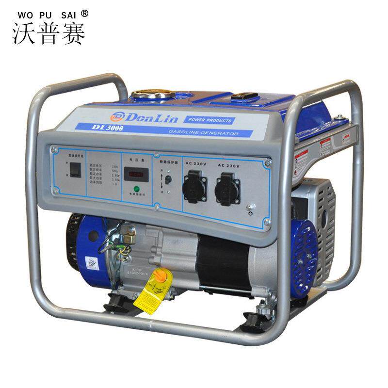2 2.5 3KW 220/380V 单三相 小型家用便携式豪华风冷汽油发电机组