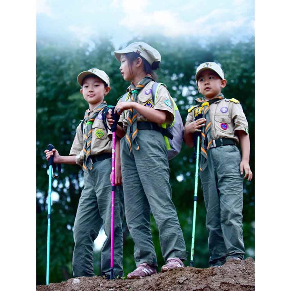 迪卡侬͌登山杖儿童手杖户外装备多功能徒步爬山拐杖轻便行山杖伸