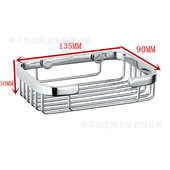 壁挂物浴室篮长方形架挂篮置不锈钢浴室304 单层物 大号置卫生间