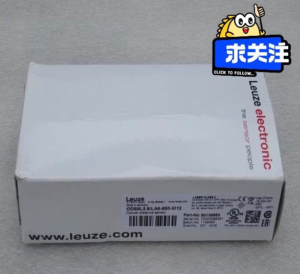 全新劳易测LEUZE测距传感器ODS9L2.8/LA6-65