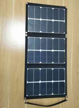 户外储能60W18V太阳能3折叠包便携式太阳能包sunpower电池片