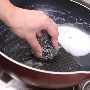 刷锅球洗碗钢丝棉大号清洁去污刷锅20只装钢丝球刚丝球刷带柄刷锅