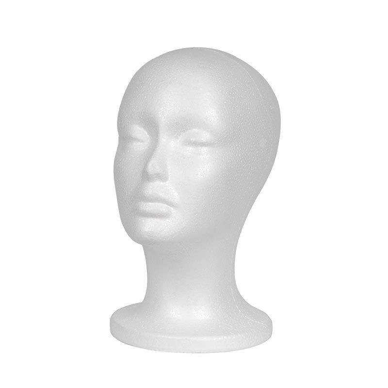 泡沫模特头 假人头模 女泡沫头头模模型 假人头 展示假发用头模