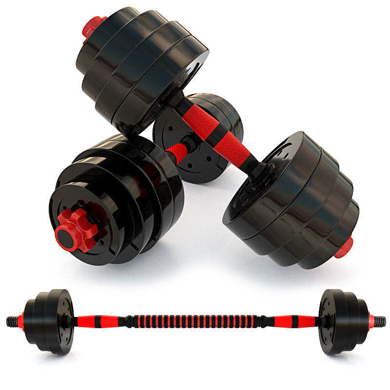 哑铃男士健身器材家用杠铃训练可调节重量10203040KG一对包胶哑鈴