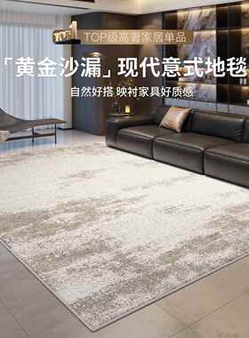 地毯客厅轻奢高级免洗可擦灰色意式极简卧室地垫家用沙发防水防污