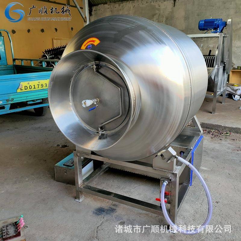真空滚揉机价格不锈钢材质液压滚揉机真空腌制机图片