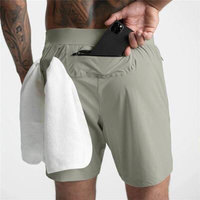 Shorts Fast Dry Solid Running Capris 短裤速干 干纯色跑步五分