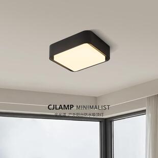 过道走廊灯现代简约入户玄关门吸顶灯led灯芯正方形圆形防水灯具