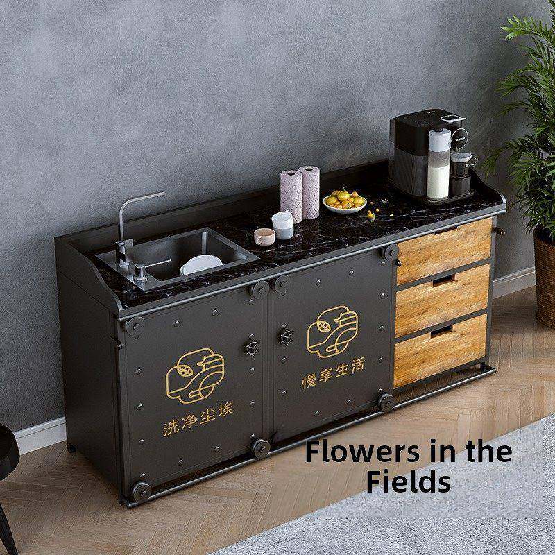 办公室商用水吧台一体柜大理石一体水槽柜阳台收纳柜抽屉柜洗手盆,住宅家具,餐边柜,淘宝优惠券,粉丝福利购,淘宝优惠卷