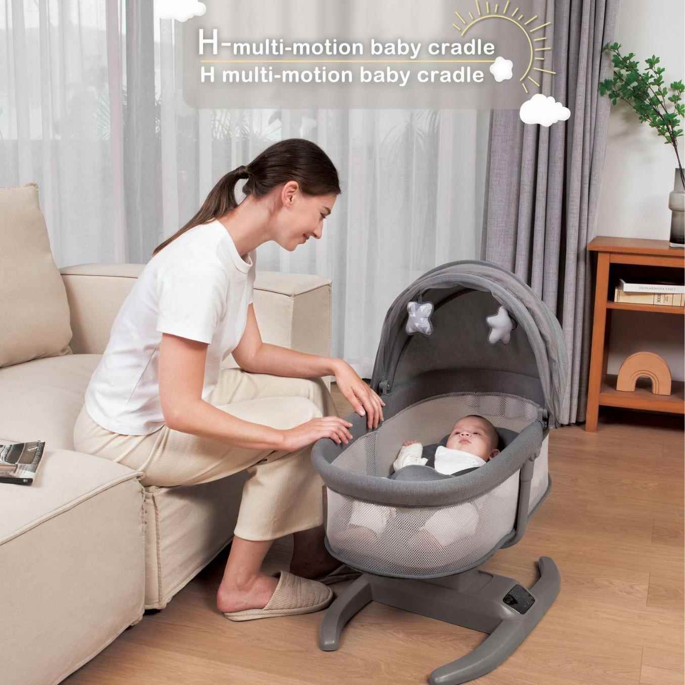 mastela摇椅婴儿电动智能摇摇椅可坐可躺新生儿摇篮宝宝床婴儿床