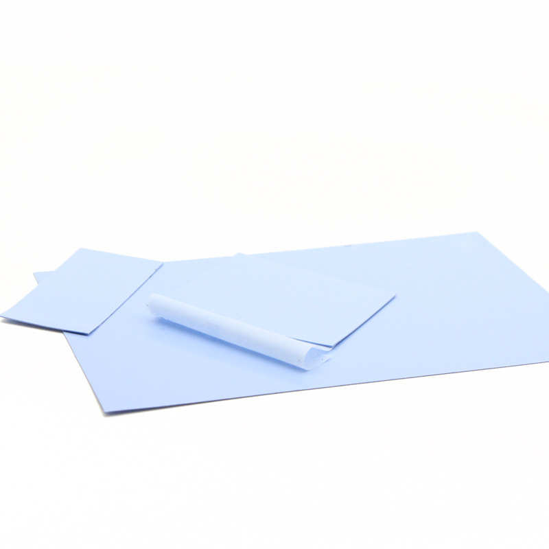 系数2w带导热玻.纤生产传热硅胶散热5mm蓝色导热高韧性高片材0垫