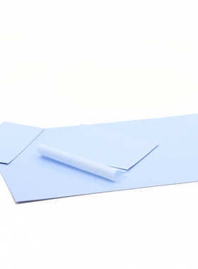 高韧性传热带硅胶散热2w高系数垫生产蓝色玻片材导热导热0.纤5mm