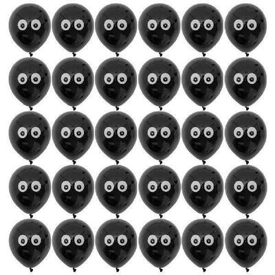 100pcs Eyeball Latex Balloons Halloween Decorative Balloon