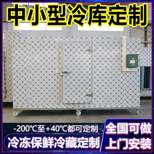 新款跨境小型可移动全套设备220v果蔬保鲜冷藏肉类冷冻海鲜速冻库