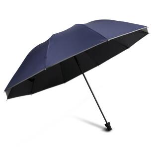 新款雨伞大号手动反用向伞超大伞防晒遮阳折叠晴雨两黑胶学生男反