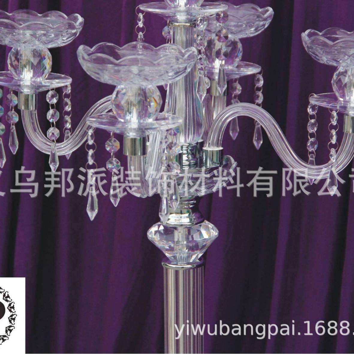 WM1125SHUI水晶五头烛台 蜡烛台