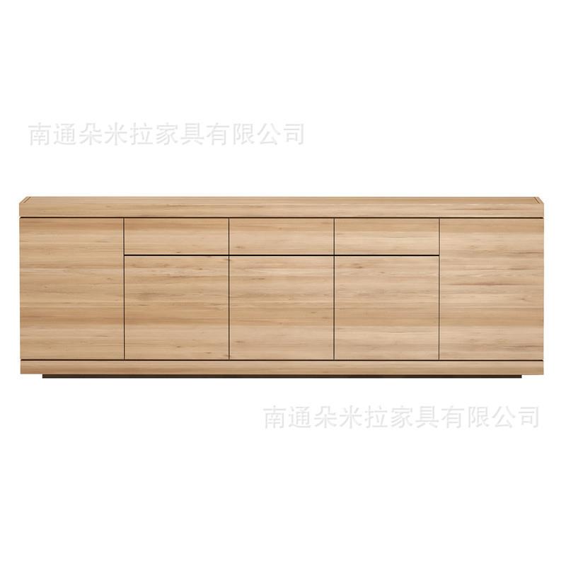 定 制北欧风客厅家具实木电视柜茶几组合落地小户型视听柜