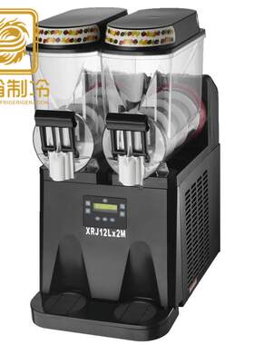 商用雪融机两缸不锈钢雪泥机奶茶店双缸果汁沙冰机雪蓉机奶茶店