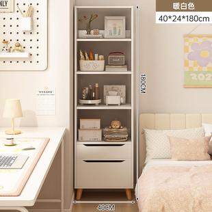 架书置物架落地客厅收纳架书桌旁窄靠缝储物柜简家易柜GUN子墙用